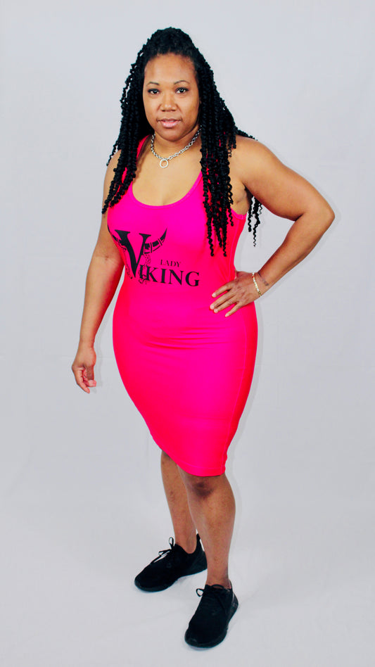 TANK BODYCON DRESS - PINK